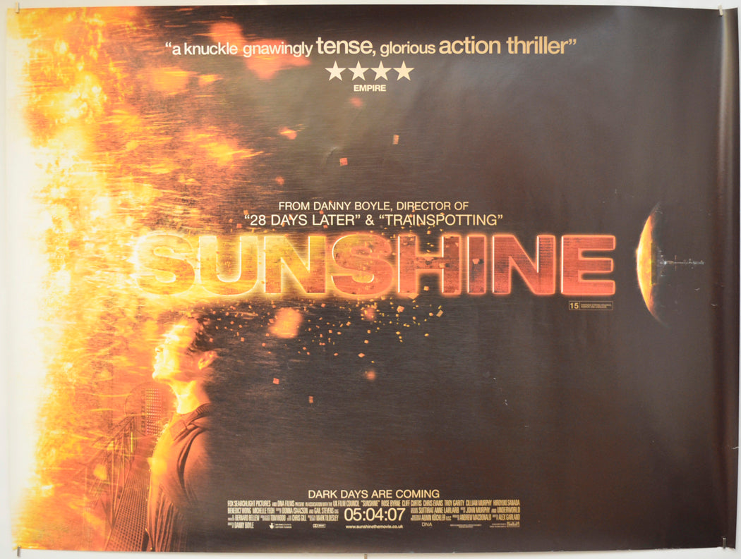 Sunshine  (Teaser / Advance Version) Original Quad Poster - Film Poster - Movie Poster