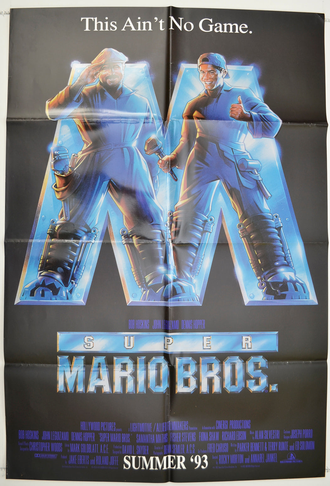 Super Mario Bros.  Original One Sheet Poster - Film Poster - Movie Poster 