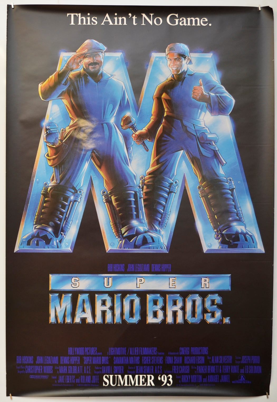 Super Mario Bros Original One Sheet Poster - Film Poster - Movie Poster - Cinema Poster