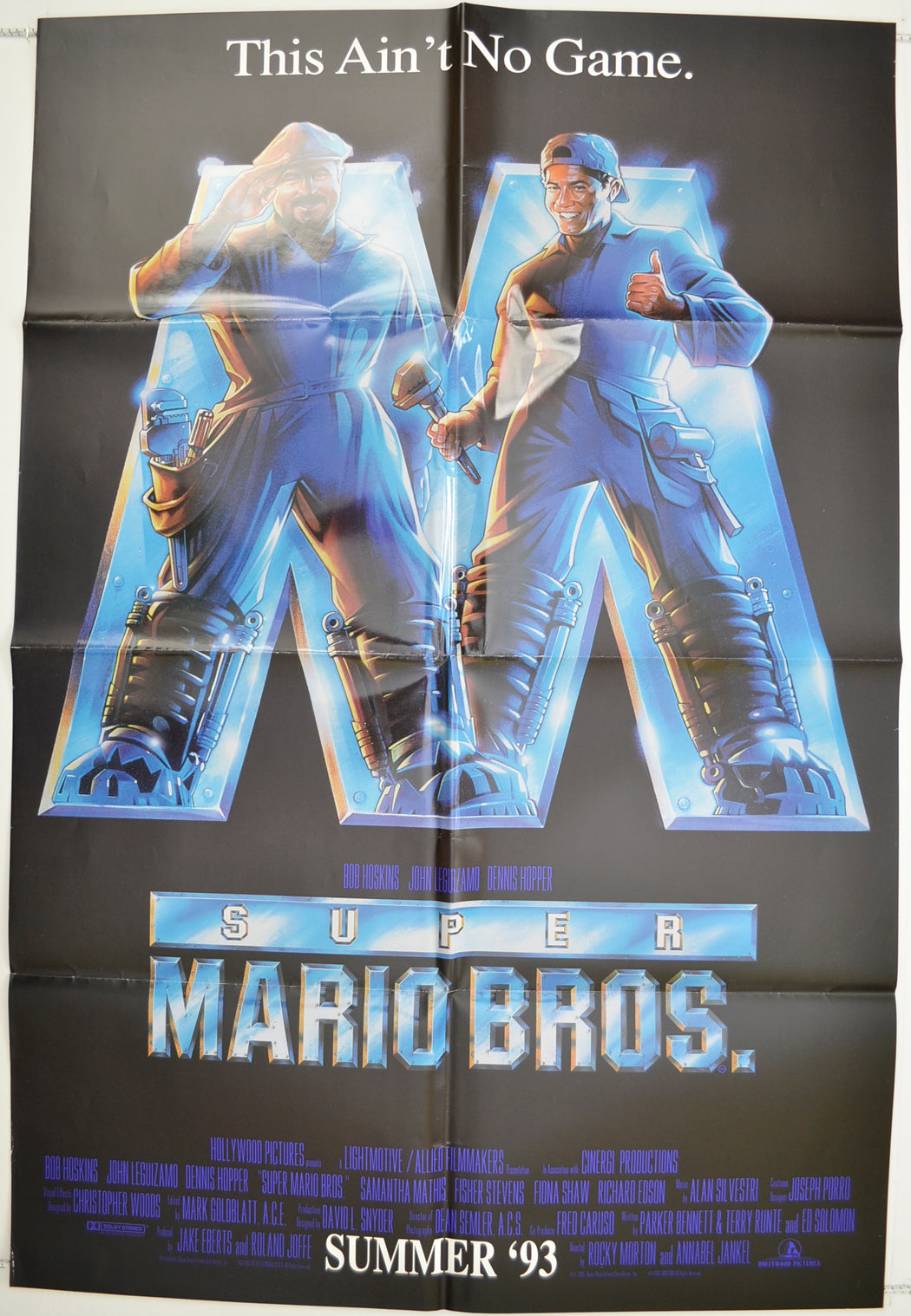 Super Mario Bros.  Original One Sheet Poster - Film Poster - Movie Poster 