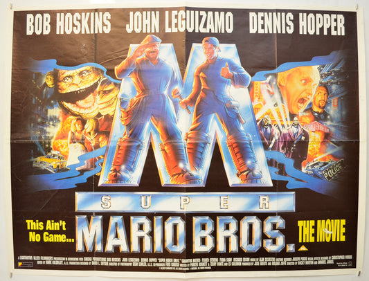 Super Mario Bros  Original Quad Poster - Film Poster - Movie Poster