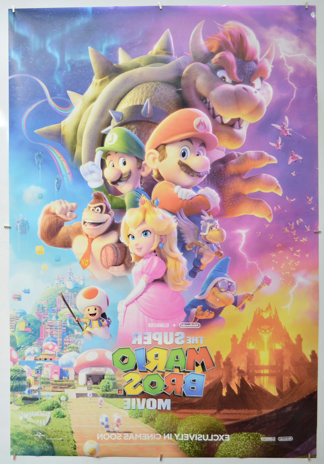 THE SUPER MARIO BROS. MOVIE (Back) Cinema One Sheet Movie Poster 