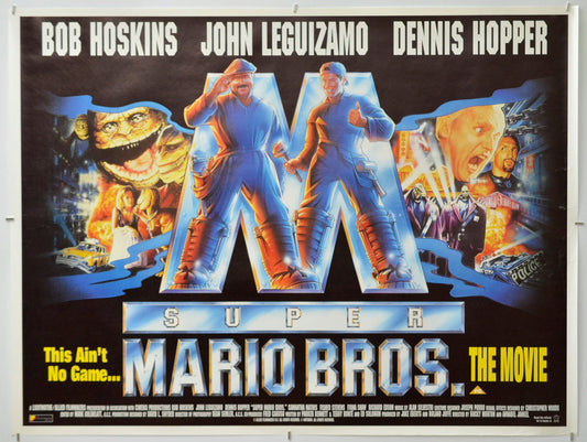Super Mario Bros - Original Quad Poster - Film Poster - Movie Poster