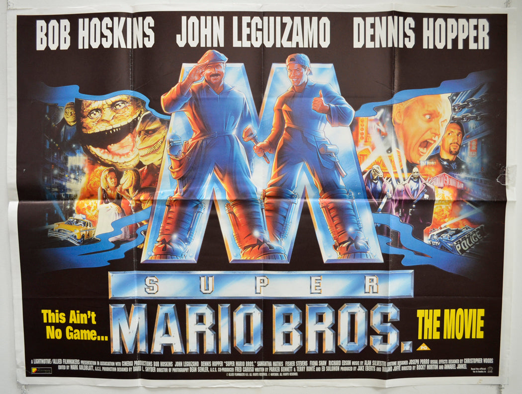 Super Mario Bros  Original British Quad Poster - Film Poster - Movie Poster 