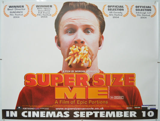 Super Size Me - Original Quad Poster - Film Poster - Movie Poster