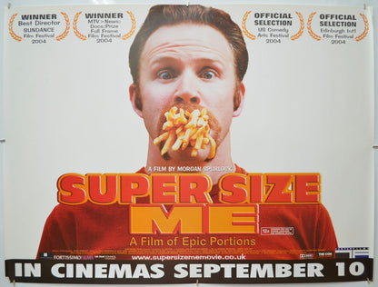 Super Size Me Original Quad Poster - Film Poster - Movie Poster