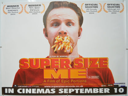 Super Size Me - Original Quad Poster - Film Poster - Movie Poster