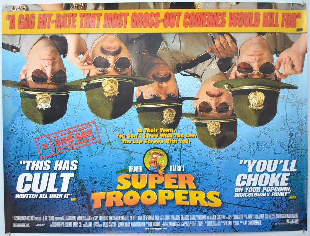 Super Troopers Original Quad Poster - Film Poster - Movie Poster