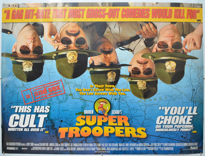 Super Troopers Original Quad Poster - Film Poster - Movie Poster