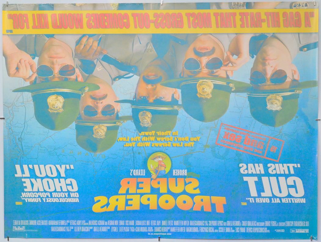 Super Troopers (Back) Cinema Quad Movie Poster 