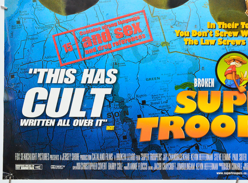 Super Troopers (Bottom Left) Cinema Quad Movie Poster 