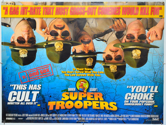 Super Troopers - Original Quad Poster - Film Poster - Movie Poster