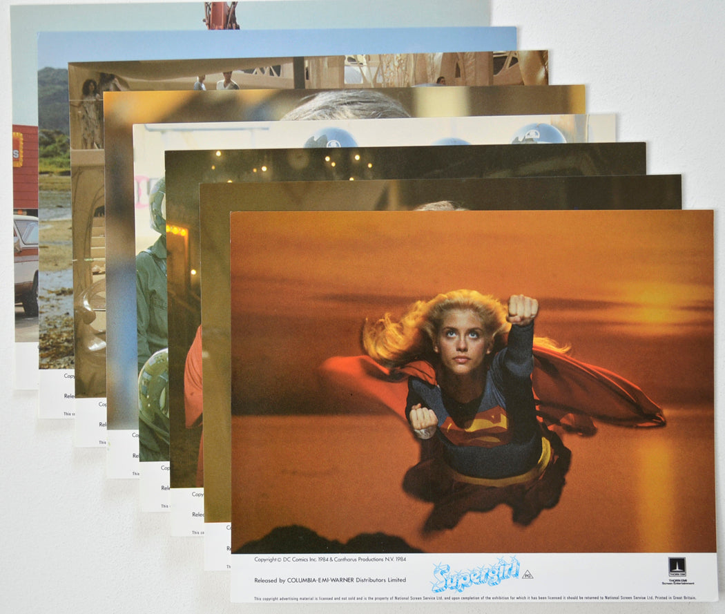 SUPERGIRL (Full View) Cinema Set of Colour FOH Stills / Lobby Cards  