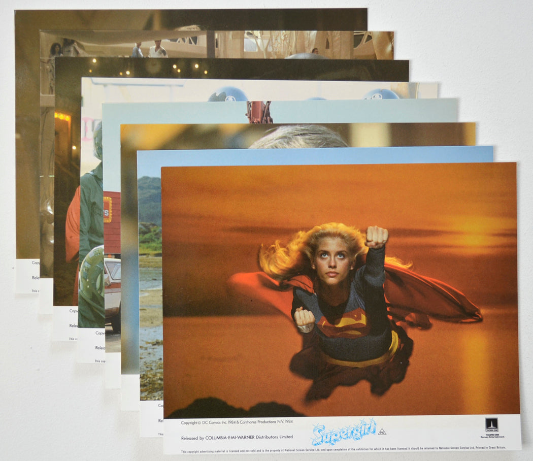 SUPERGIRL (Full View) Cinema Set of Colour FOH Stills / Lobby Cards  