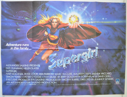 Supergirl  Original British Quad Poster - Film Poster - Movie Poster 