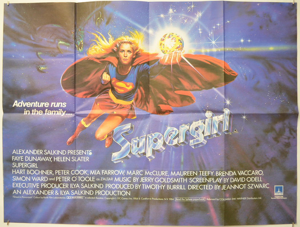 Supergirl Original Quad Poster - Film Poster - Movie Poster  