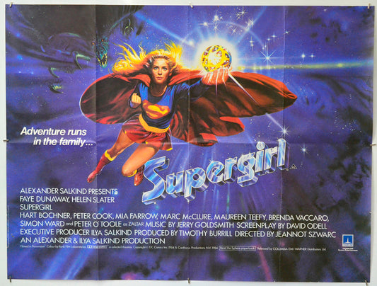 Supergirl - Original Quad Poster - Film Poster - Movie Poster