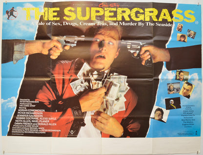 The Supergrass  (The Comic Strip Presents) Original Quad Poster - Film Poster - Movie Poster  