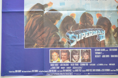 SUPERMAN II (Bottom Left) Cinema Quad Movie Poster 