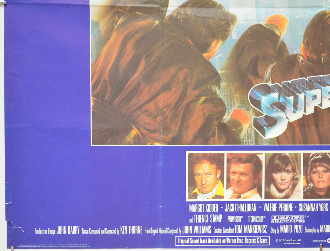 SUPERMAN II (Bottom Left) Cinema Quad Movie Poster 