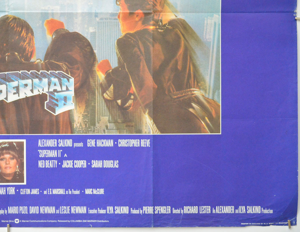 SUPERMAN II (Bottom Right) Cinema Quad Movie Poster 