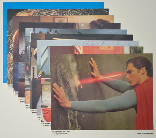 SUPERMAN III (Full View) Cinema Set of Colour FOH Stills / Lobby Cards  