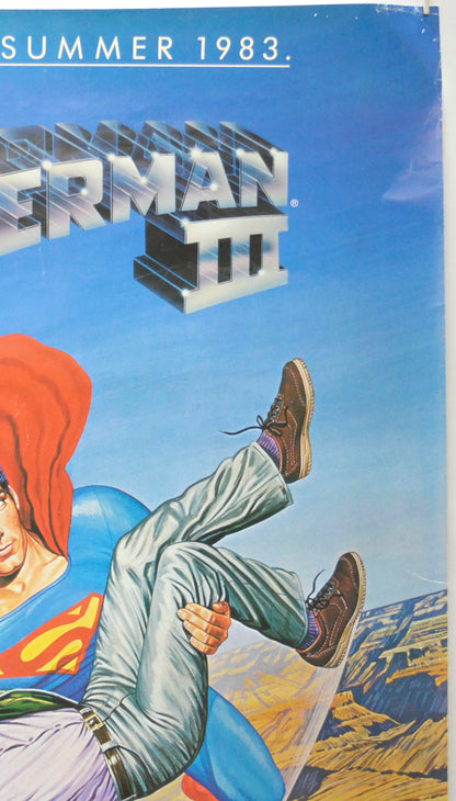 SUPERMAN III (Top Right) Cinema One Sheet Movie Poster 