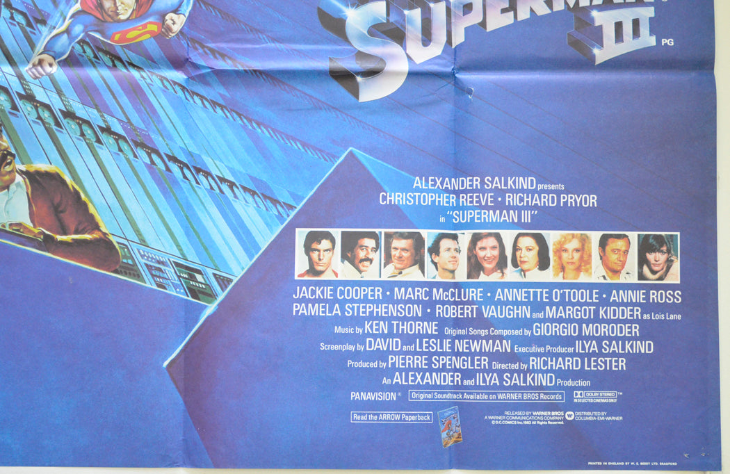 SUPERMAN III (Bottom Right) Cinema Quad Movie Poster 