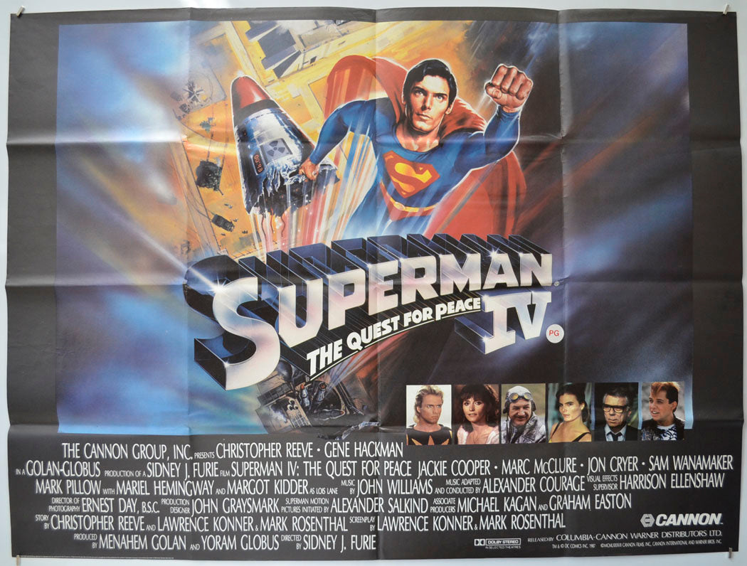 Superman IV : The Quest For Peace Original Quad Poster - Film Poster - Movie Poster