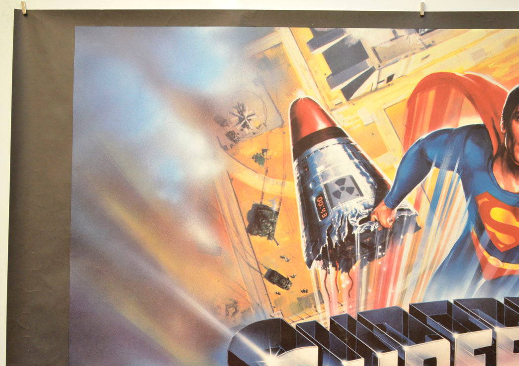 SUPERMAN IV : THE QUEST FOR PEACE (Top Left) Cinema Quad Movie Poster 