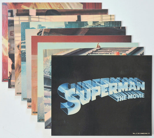 SUPERMAN (Full View) Cinema Set of Colour FOH Stills / Lobby Cards  