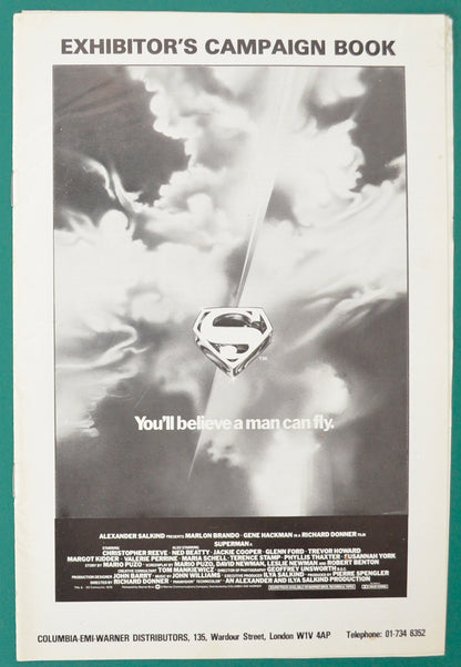 Superman   Original 12 Page Cinema Exhibitor's Campaign Press Book