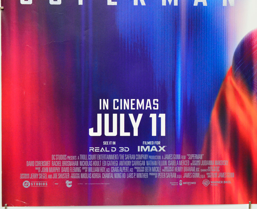 Superman (Bottom Left) Cinema Quad Movie Poster 