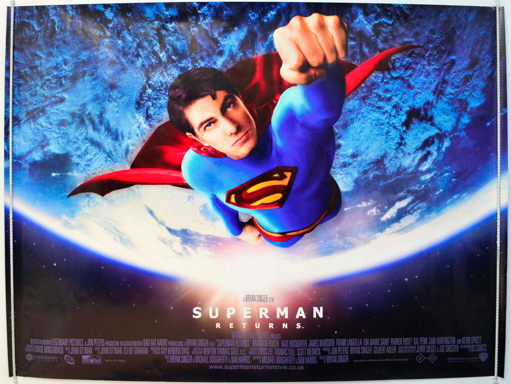 Superman Returns Original British Quad Poster - Film Poster - Movie Poster 