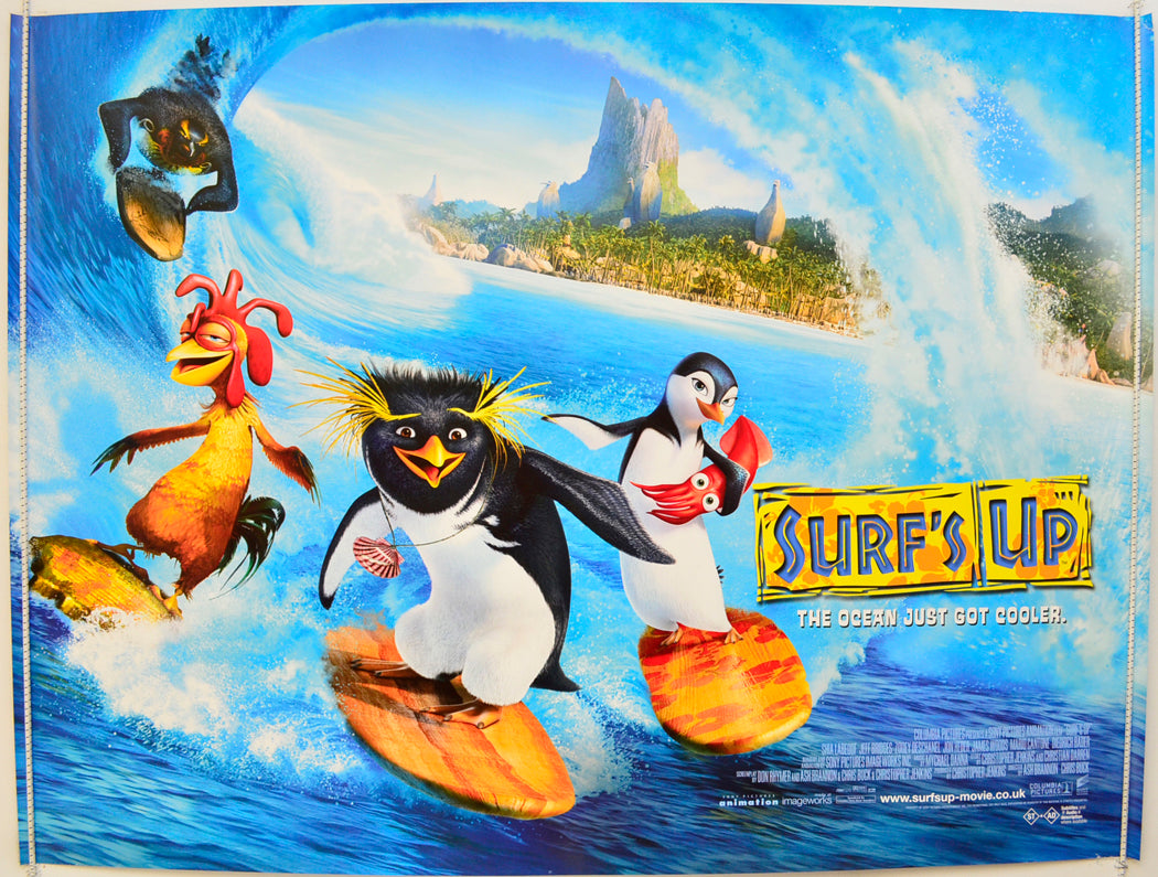 Surf's Up Original Quad Poster - Film Poster - Movie Poster  