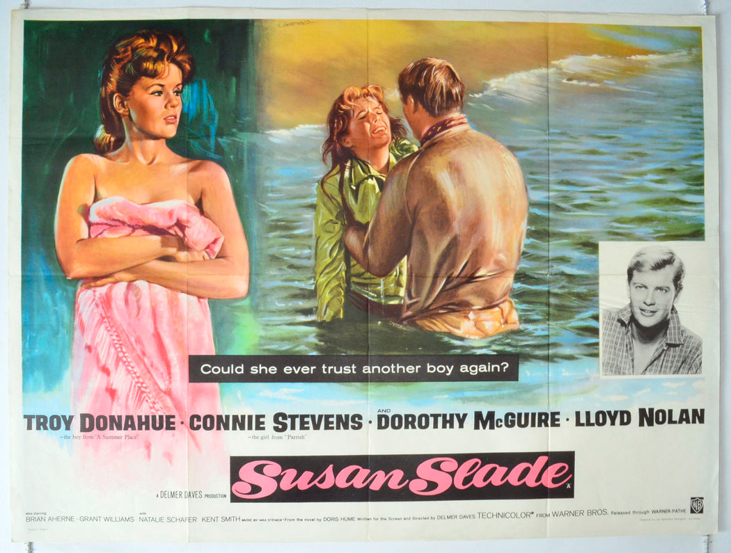 Susan Slade Original British Quad Poster - Movie Poster