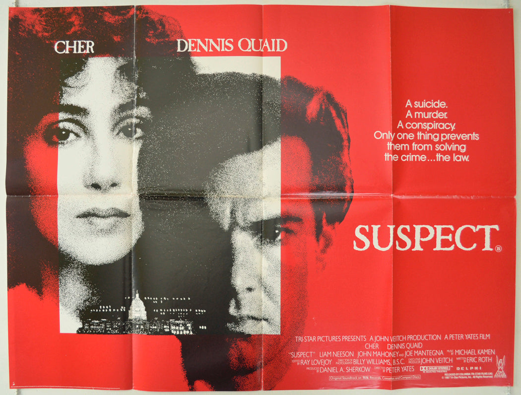 Suspect Original Quad Poster - Film Poster - Movie Poster  