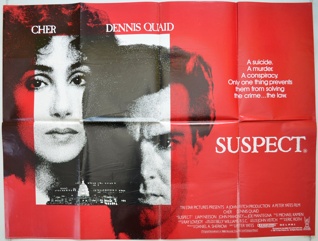 Suspect Original Quad Poster - Film Poster - Movie Poster  