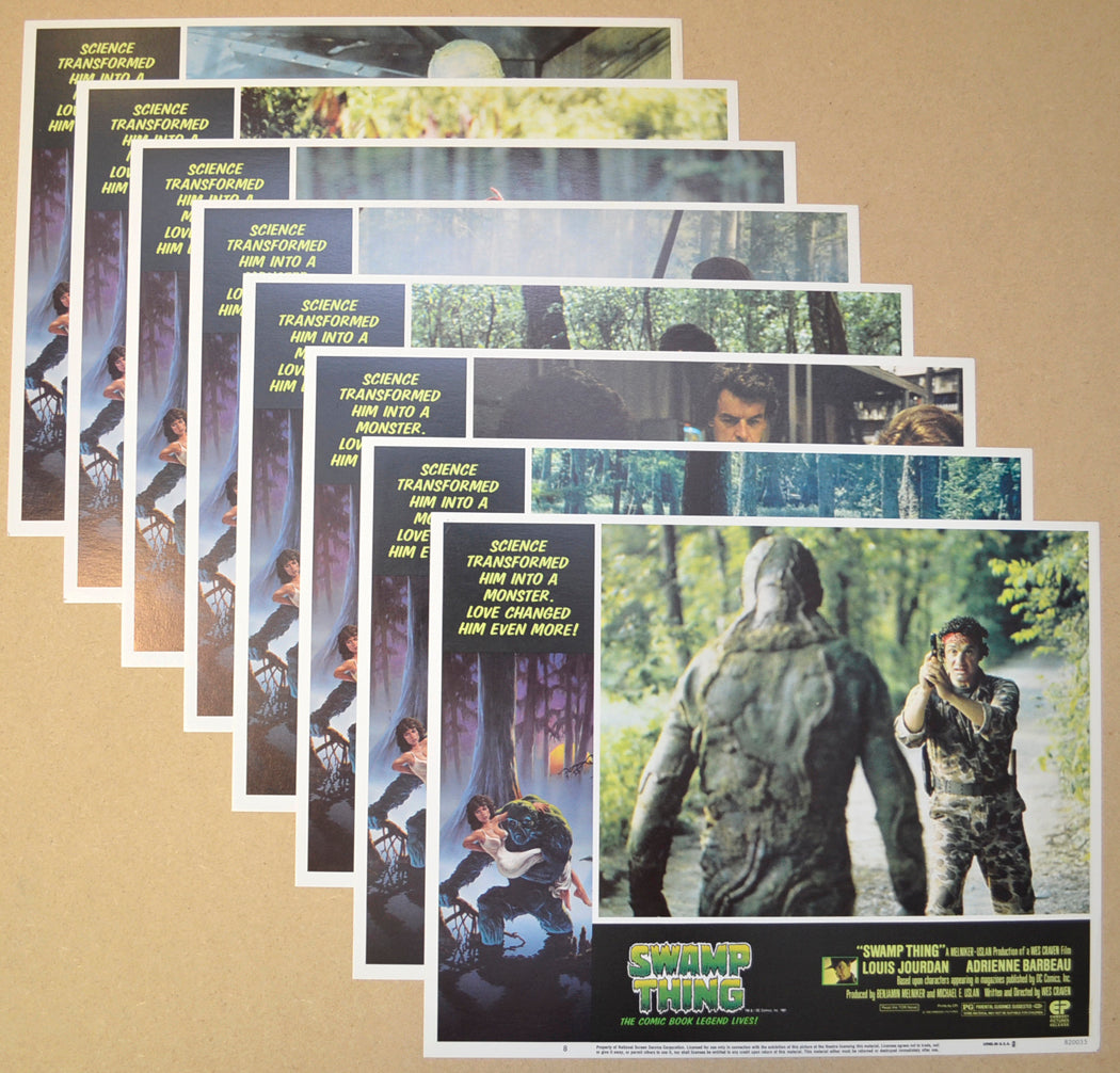 Swamp Thing Set Of 8 Original Cinema Lobby Cards 