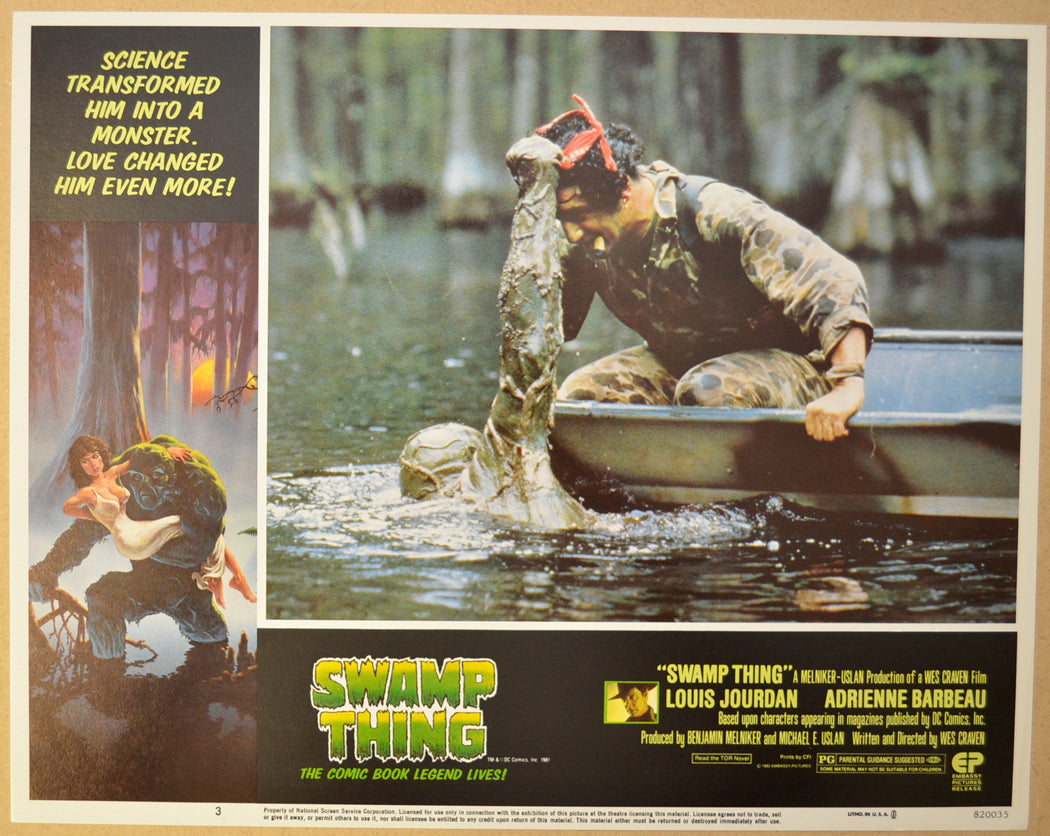 SWAMP THING (Card 3) Cinema Lobby Card Set 