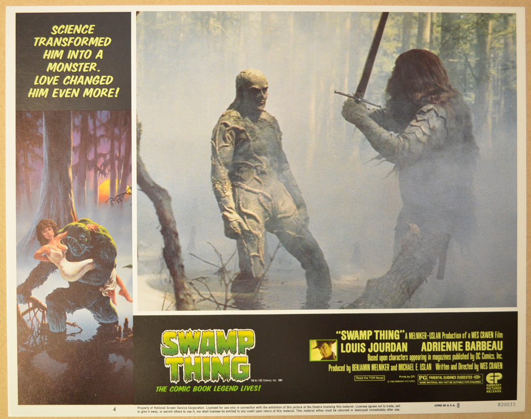 SWAMP THING (Card 4) Cinema Lobby Card Set 