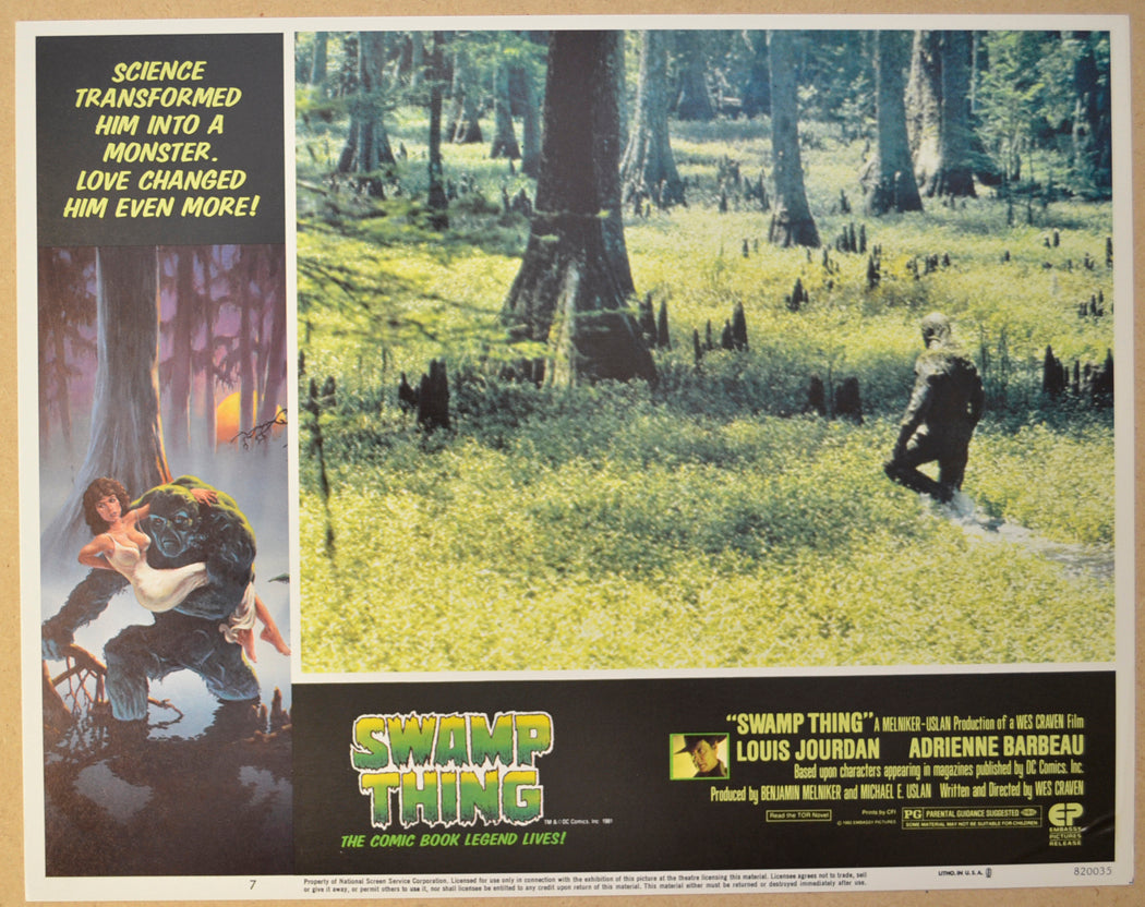 SWAMP THING (Card 7) Cinema Lobby Card Set 