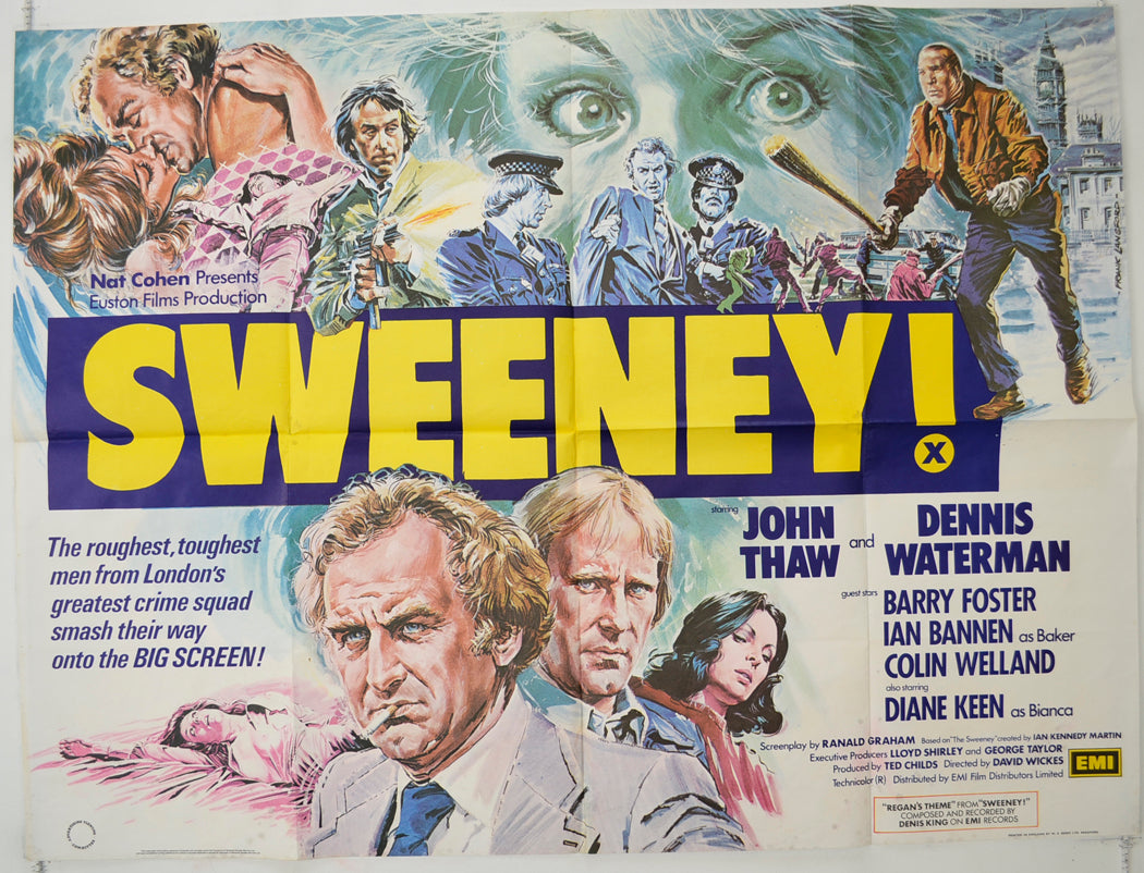 The Sweeney  Original Quad Poster - Film Poster - Movie Poster 