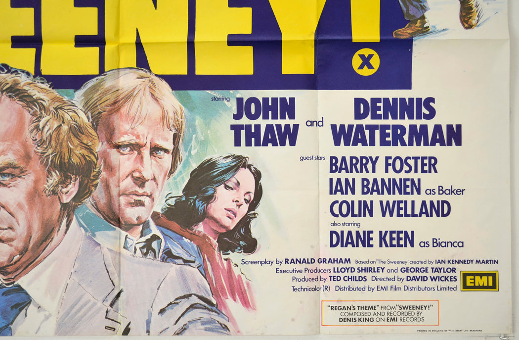 THE SWEENEY (Bottom Right) Cinema Quad Movie Poster 