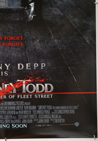 Sweeney Todd - The Demon Barber Of Fleet Street (Bottom Right) Cinema One Sheet Movie Poster 