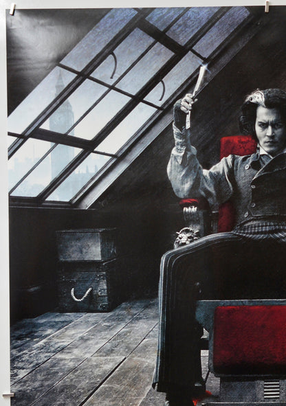 Sweeney Todd - The Demon Barber Of Fleet Street (Top Left) Cinema One Sheet Movie Poster 