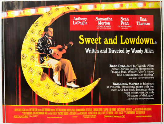 Sweet And Lowdown  Original British Quad Poster - Film Poster - Movie Poster