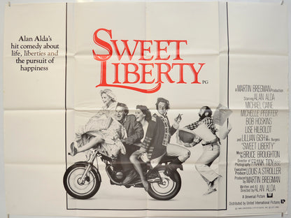 Sweet Liberty Original Quad Poster - Film Poster - Movie Poster  