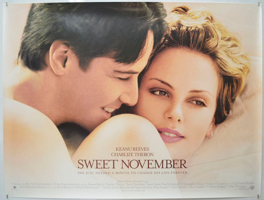 Sweet November Original Quad Poster - Film Poster - Movie Poster