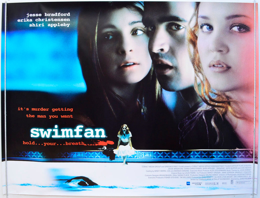 Swimfan Original British Quad Poster - Film Poster - Movie Poster 